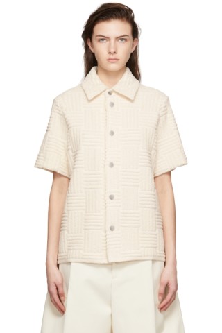 Bottega Veneta: Off-White Cotton Shirt | SSENSE