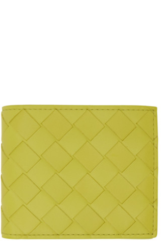 Bottega Veneta Yellow Ostrich Wallet