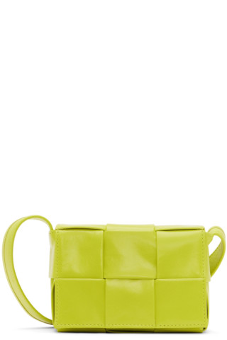 Green Bottega Veneta Mini Intrecciato Cassette Crossbody Bag – Designer  Revival