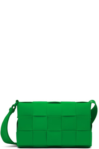 Bottega Veneta Drawstring Box Messenger Bag Green Leather ref.577922 - Joli  Closet