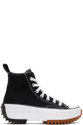 Black Run Star Hike High Top Sneakers by Converse on Sale