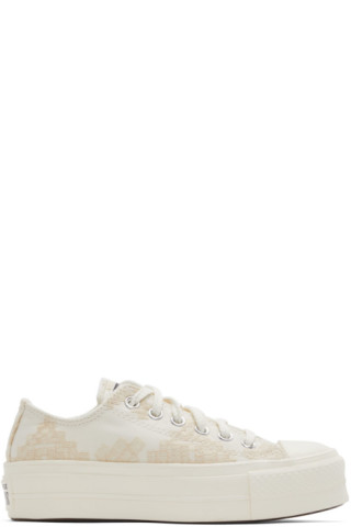 Converse: Off-White Chuck Taylor All Star Lift Sneakers | SSENSE