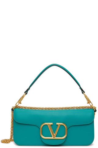 Loco Small Beaded Shoulder Bag in Green - Valentino Garavani