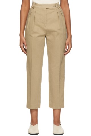 Nothing Written: Tan Terry School Trousers | SSENSE