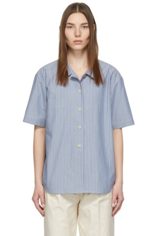 Nothing Written: Blue & White Majida Shirt | SSENSE