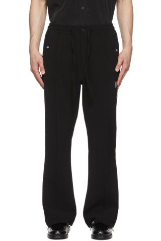 NEEDLES: Black Piping Cowboy Lounge Pants | SSENSE