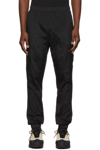 Stone Island: Black Nylon Cargo Pants | SSENSE