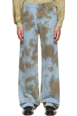 Eckhaus Latta: Blue Smudge Jeans | SSENSE