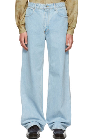 Eckhaus Latta: Blue Wide-Leg Jeans | SSENSE