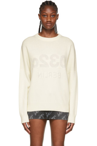 032c: Off-White Selfie Sweater | SSENSE UK