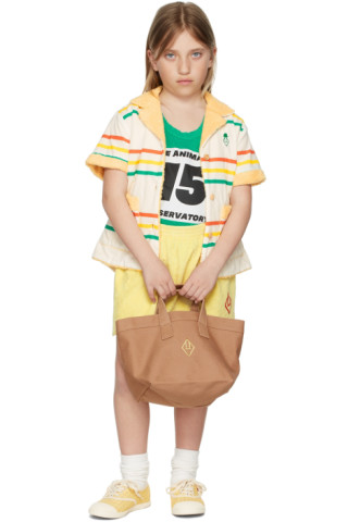 오프 화이트 스트라이프 고래 재킷