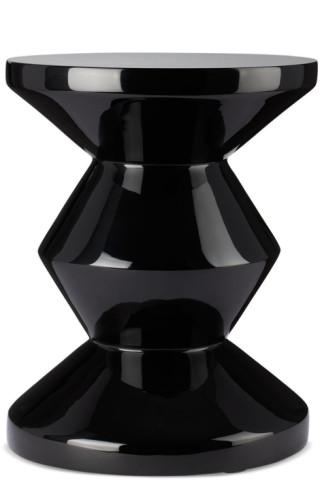 Black Zig Zag Stool by POLSPOTTEN | SSENSE