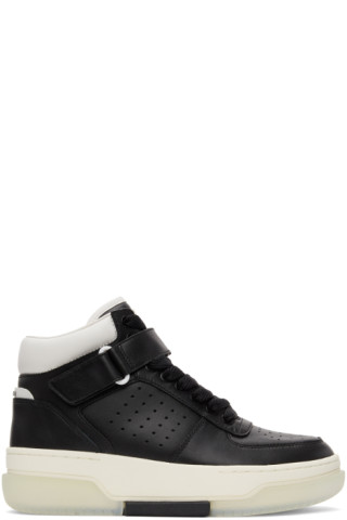 Black Stadium Mid Sneakers by AMIRI on Sale Black Stadium Mid Sneakers by AMIRI on Sale