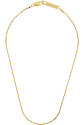 SSENSE Exclusive Gold Mae Necklace by RÄTHEL & WOLF on Sale