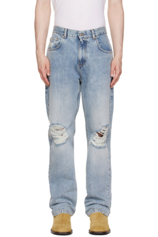 UNISEX S/M SECOND/LAYER セカンドレイヤー big papi デニムパンツ 黒