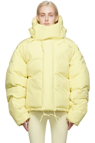 Entire Studios: Yellow Down SOA Puffer Jacket | SSENSE