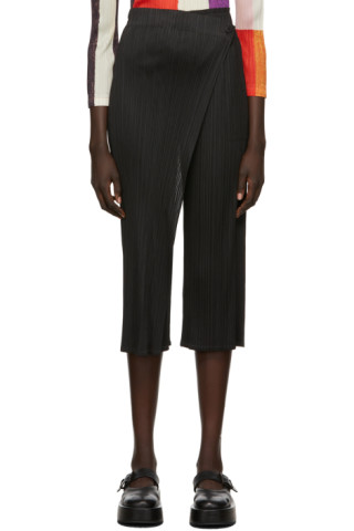 Pleats Please Issey Miyake: Black Monthly Colors October Trousers