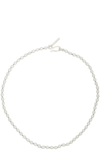 Sophie Buhai: Silver Tiny Pearl Collar Necklace | SSENSE UK