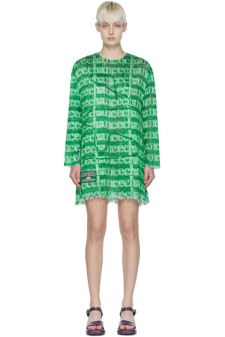 Constança Entrudo: Green Beaded Cord Dress | SSENSE