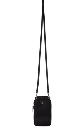 Black Re-Nylon Smartphone Case by Prada on Sale