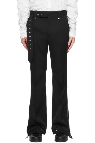 Yuki Hashimoto: Black Wool Trousers | SSENSE Canada