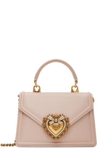 Dolce & Gabbana: Pink Devotion Top Handle Bag | SSENSE