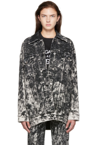 【DOLCE&GABBANA】マーブル デニム ジャケット 222003F060000_1.jpg