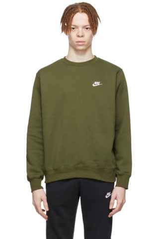 Green Sportswear Club Sweatshirt by Nike on Sale