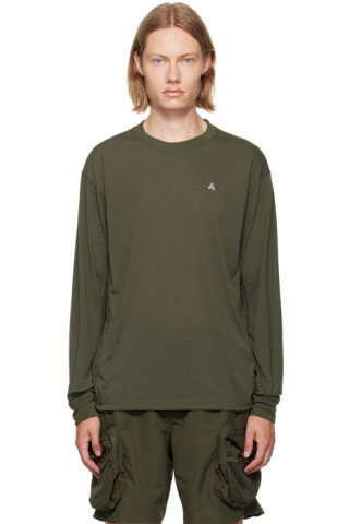 Khaki ACG Goat Rocks Long Sleeve T-Shirt by Nike on Sale