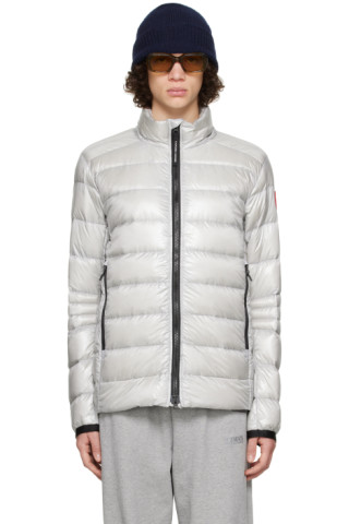 Canada Goose: Silver Crofton Down Jacket | SSENSE