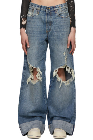 R13: Blue Lisa Jeans | SSENSE