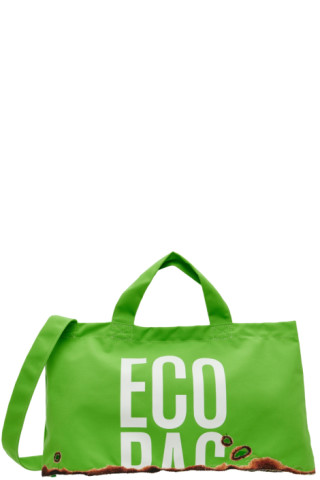 Doublet: Green Burning Embroidery Eco Tote | SSENSE Canada