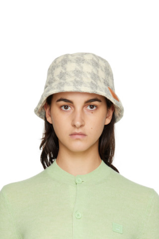 Off-White Slant Bucket Hat by ADER error on Sale