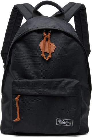 ADER error: Black Logo Patch Backpack | SSENSE