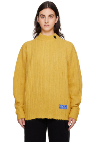 ADER error: Yellow Reversible Fluic Sweater | SSENSE Canada