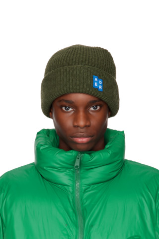 ADER error: Khaki Logo Beanie | SSENSE