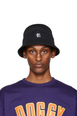 F-LAGSTUF-F: Black Woven Bucket Hat | SSENSE