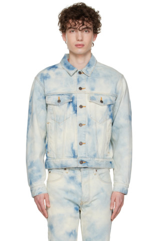 ジャケット・アウター CHEMICAL BLEACHED DENIM MODS COAT ジャケット・アウター CHEMICAL BLEACHED DENIM MODS COAT stein