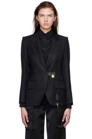 TOM FORD: Black Padlock Blazer | SSENSE