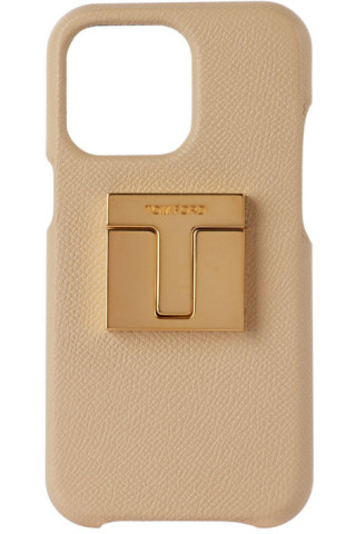 Beige iPhone 13 Pro Case by TOM FORD on Sale