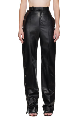 Aleksandre Akhalkatsishvili: Black Button Through Trousers | SSENSE