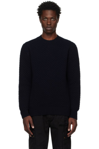 Navy Submarine Sweater by Belstaff on Sale