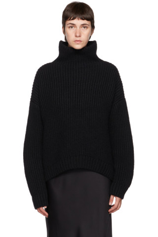 ANINE BING: Black Sydney Sweater | SSENSE