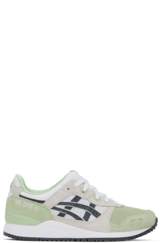 Asics: Green Off-White GEL-LYTE III OG Sneakers SSENSE