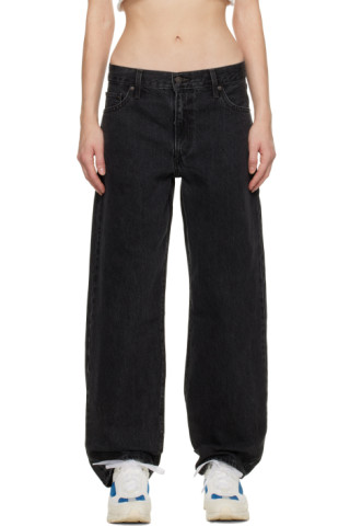 Levi's: Black Baggy Dad Jeans | SSENSE