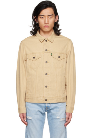 Levi's: Beige Vintage Relaxed Fit Trucker Denim Jacket | SSENSE