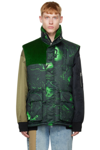 Feng Cheng Wang ニットベスト　グリーン Feng Cheng Wang ニットベスト グリーン Feng Cheng Wang ニットベスト