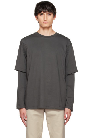 Omkostningsprocent Fradrage konsensus Gray Dual Sleeve T-Shirt by AFFXWRKS on Sale