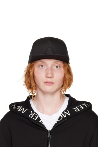 Moncler: Black Studded Baseball Cap | SSENSE