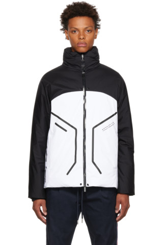 Moncler: Black & White Barcena Jacket | SSENSE